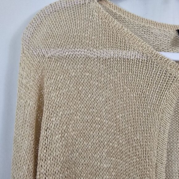 Vintage Giorgio Armani Open Knit Cardigan in Cream - Size 40 (Italian) - Picture 3 of 12